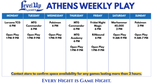 Athens Weekly Play Athens Weekly Play
