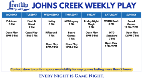 Johns Creek Weekly Play Johns Creek Weekly Play