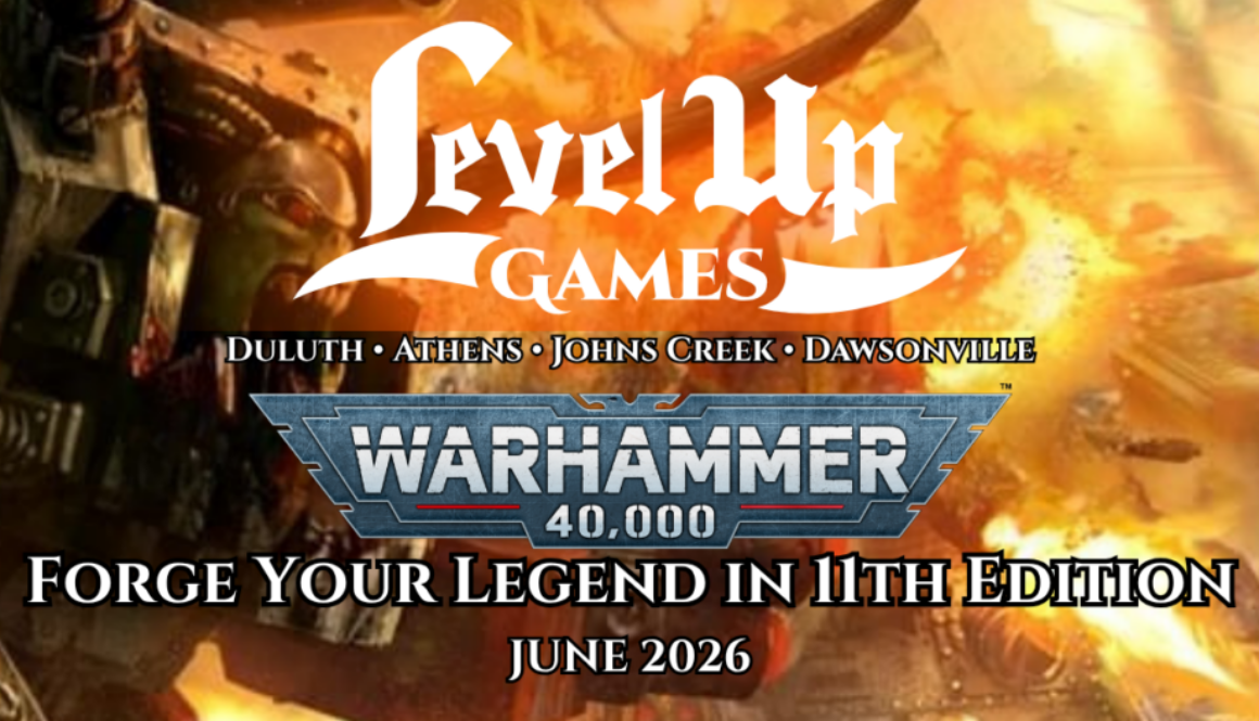 Level Up Games. Warhammer 40000. Forge Your Legend in 11th Edition. June 2026