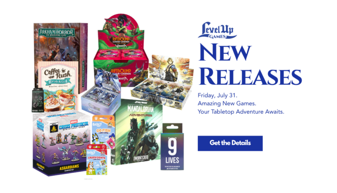 July 31 New Game Releases. Get the Details.