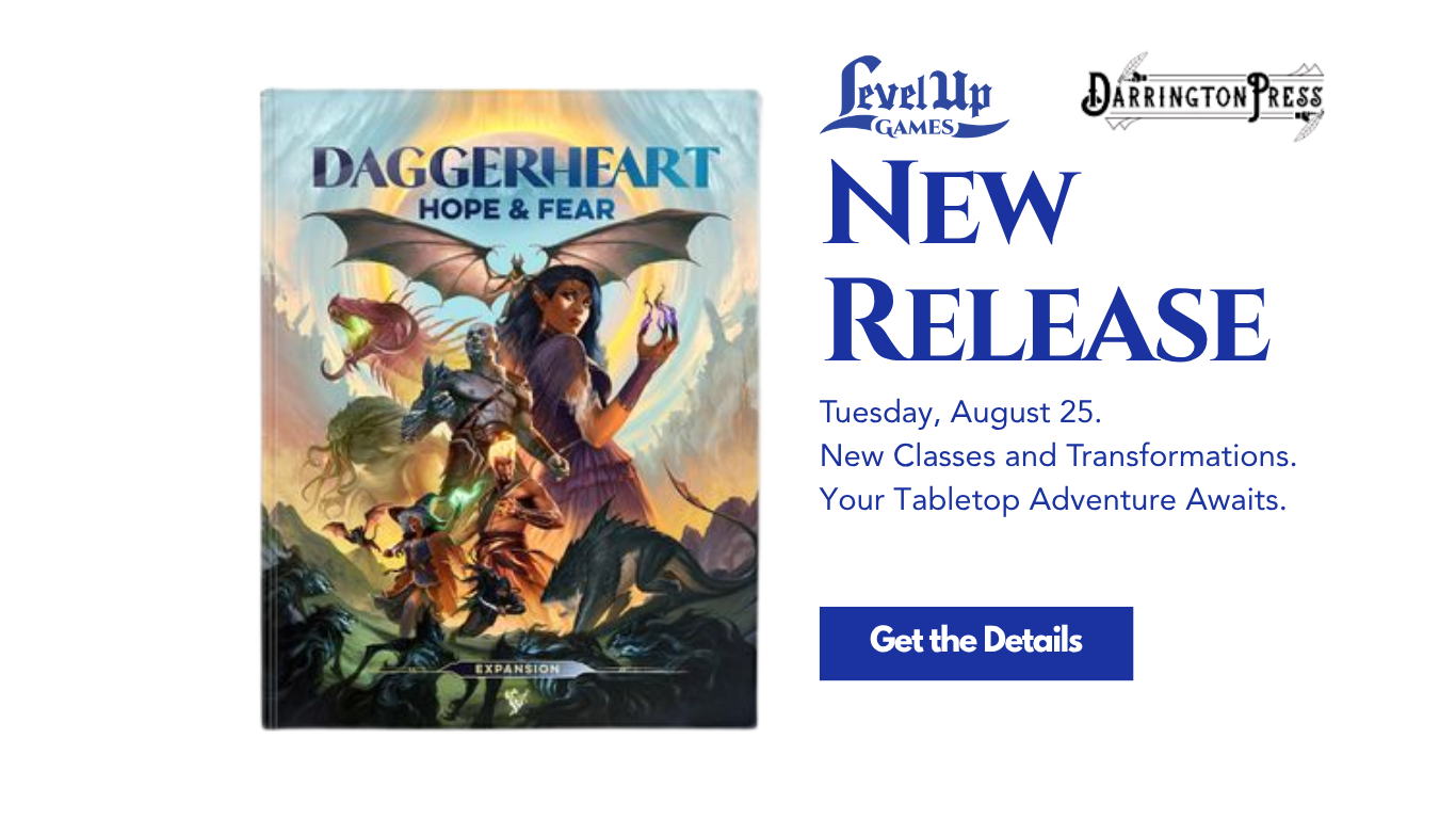 New Release Tuesday, August 25. New Classes and Transformations. Your Tabletop Adventure Awaits.