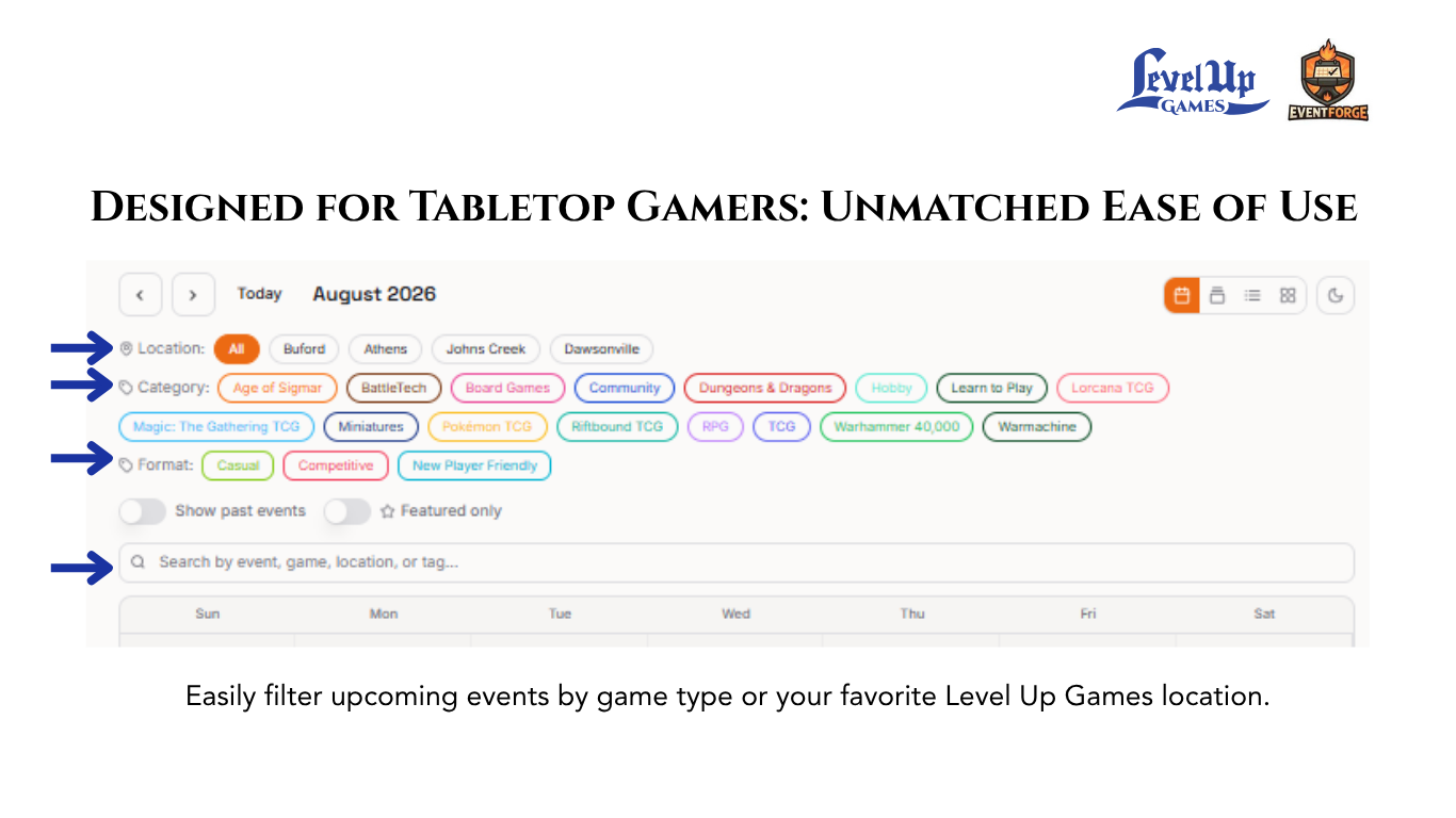 Designed for tabletop gamers ease of use!