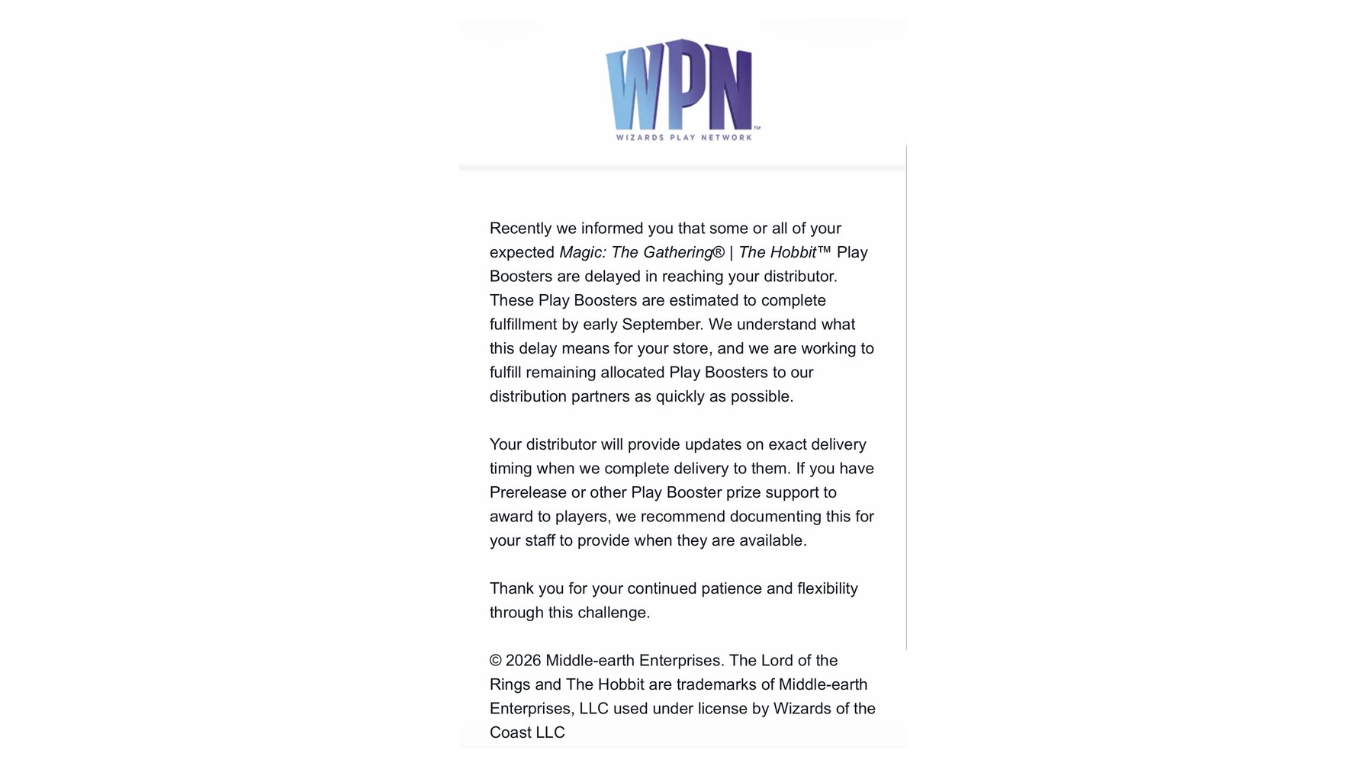 WOTC Update