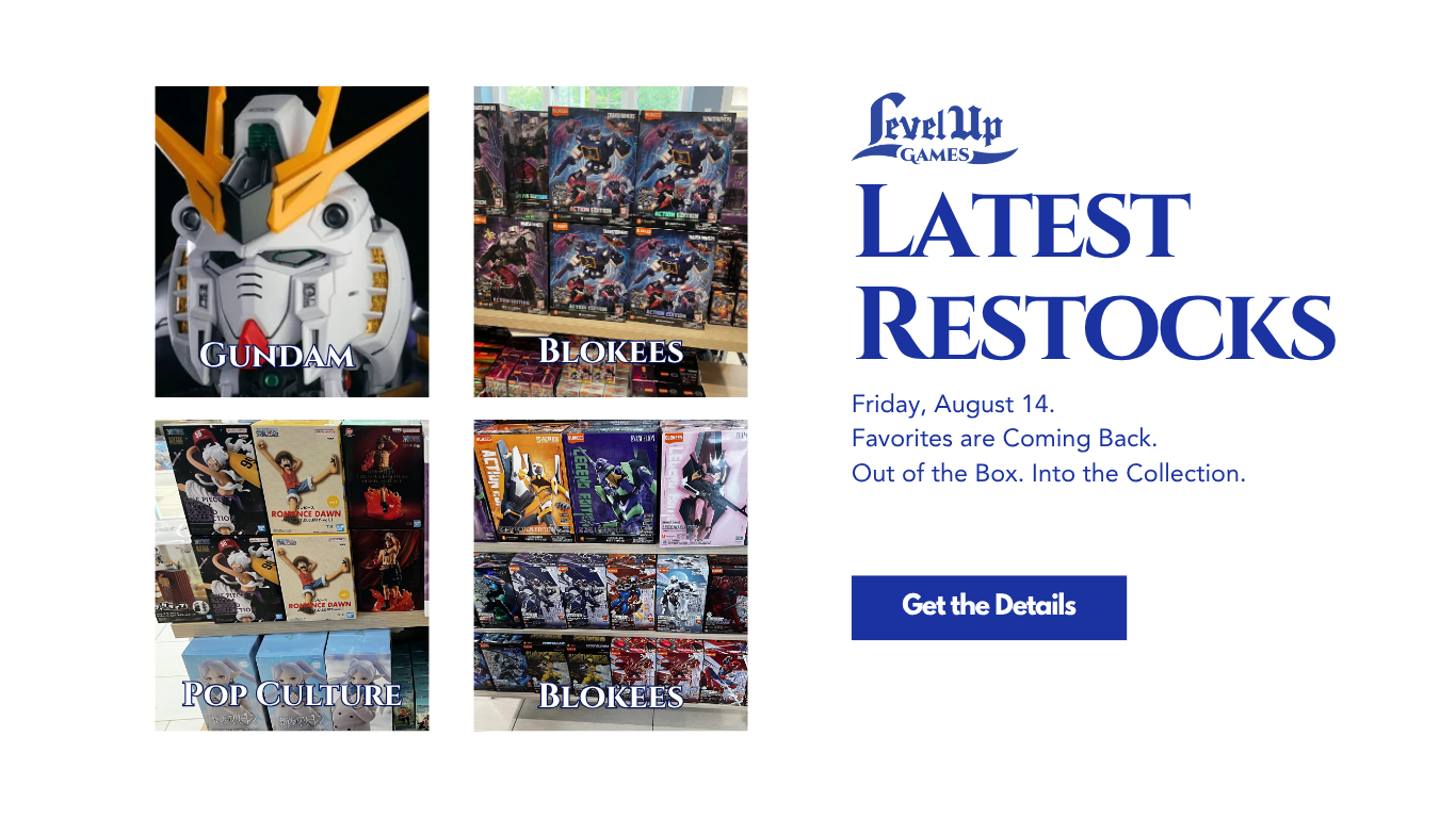 Latest Restocks Friday, August 14. Favorites are Coming Back. Out of the Box. Into the Collection.