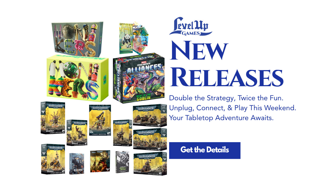 New Releases Double the Strategy, Twice the Fun. Unplug, Connect, & Play This Weekend. Your Tabletop Adventure Awaits.