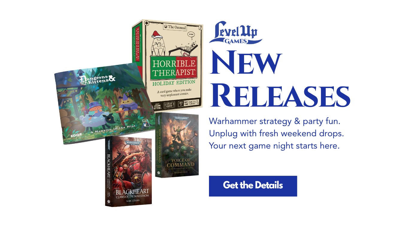 New Releases Warhammer strategy & party fun. Unplug with fresh weekend drops. Your next game night starts here.