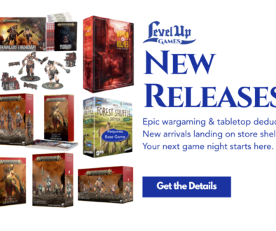New Releases Epic wargaming & tabletop deduction. New arrivals landing on store shelves. Your next game night starts here.