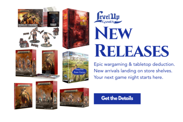 New Releases Epic wargaming & tabletop deduction. New arrivals landing on store shelves. Your next game night starts here.