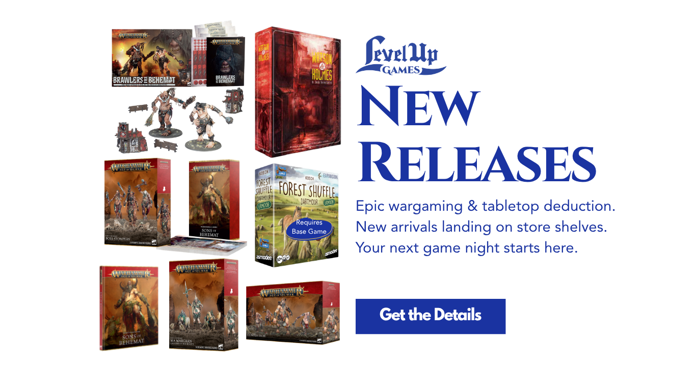 New Releases Epic wargaming & tabletop deduction. New arrivals landing on store shelves. Your next game night starts here.