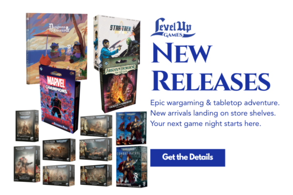 New Releases Epic wargaming & tabletop adventure. New arrivals landing on store shelves. Your next game night starts here.