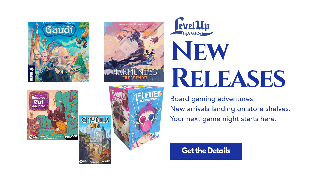 New Releases Board gaming adventures. New arrivals landing on store shelves. Your next game night starts here.